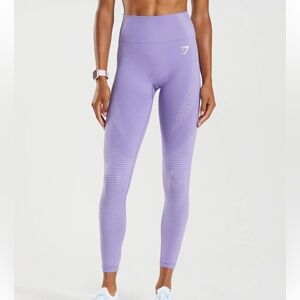 Gymshark M Vital Seamless 2.0 Leggings Purple Digital Violet Marl $54 RARE Yoga